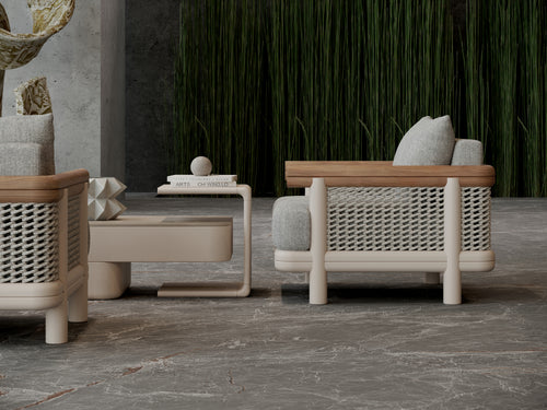 ALVO-bisque ÜÇLÜ KANEPE