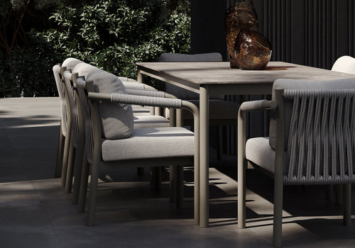 LORVAIN-silver 8 KİŞİLİK MASA