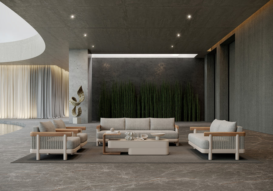 ALVO-bisque İKİLİ OTURMA GRUBU