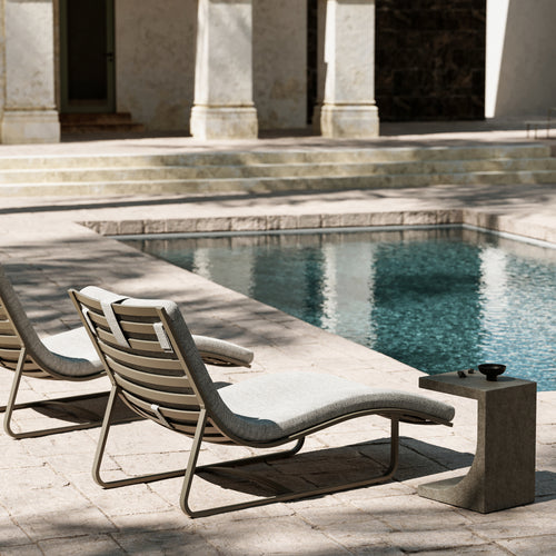 Fınol Charcoal Şezlong