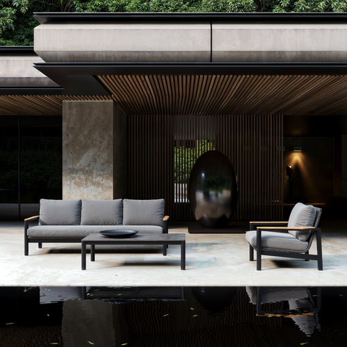 EASTON-charcoal İKİLİ KANEPE