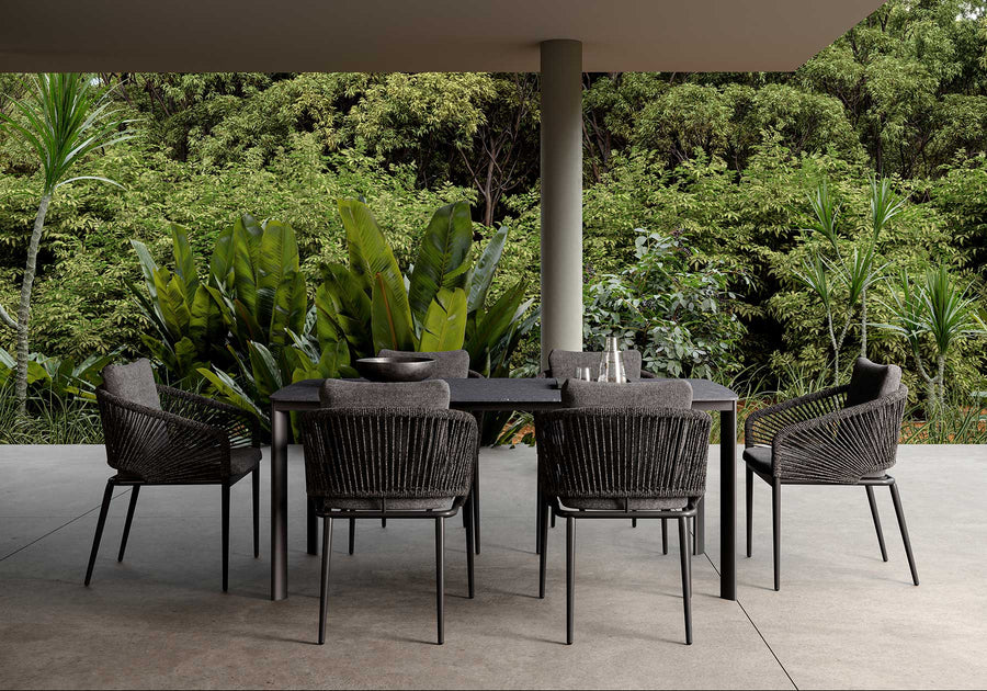 CLAUDE-charcoal 6 KİŞİLİK MASA GRUBU