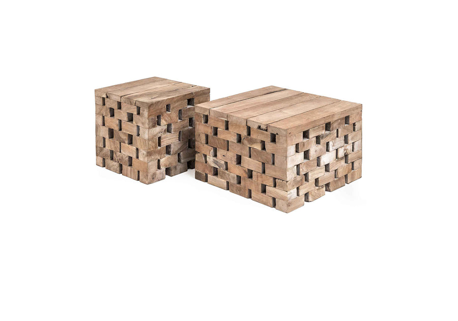 Puzzle Teak Sehpa Seti