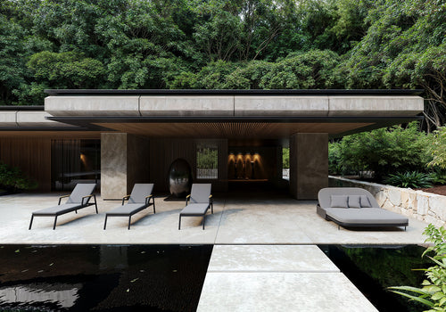 Easton Charcoal Şezlong