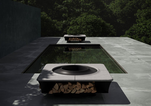 Caldera Kare Dış Mekan Şöminesi