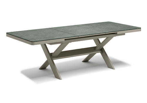 Swan Sılver Extendable Dınıng Table