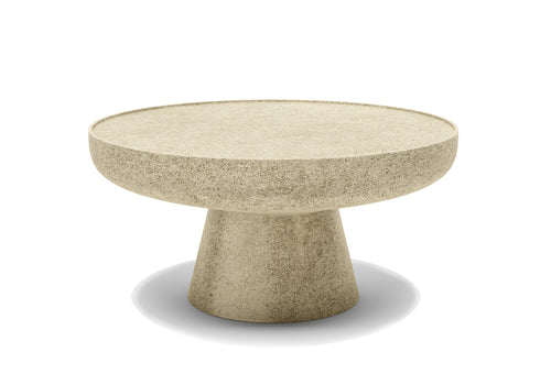 Pıgalle M Concrete Travertıne Sehpa