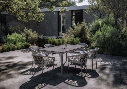 Muse Sılver Dınıng Table Set For 6