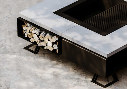 Hetta Kare Dış Mekan Şöminesi