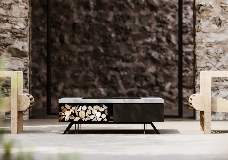 Hetta Kare Dış Mekan Şöminesi