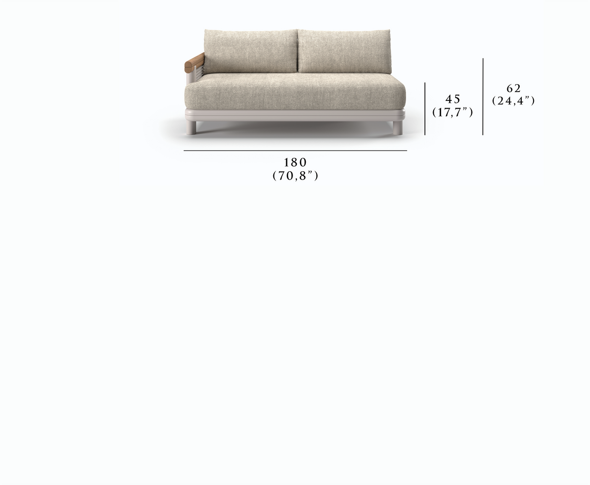 ALVO-bisque  SOL KOLLU KANEPE MODÜLÜ