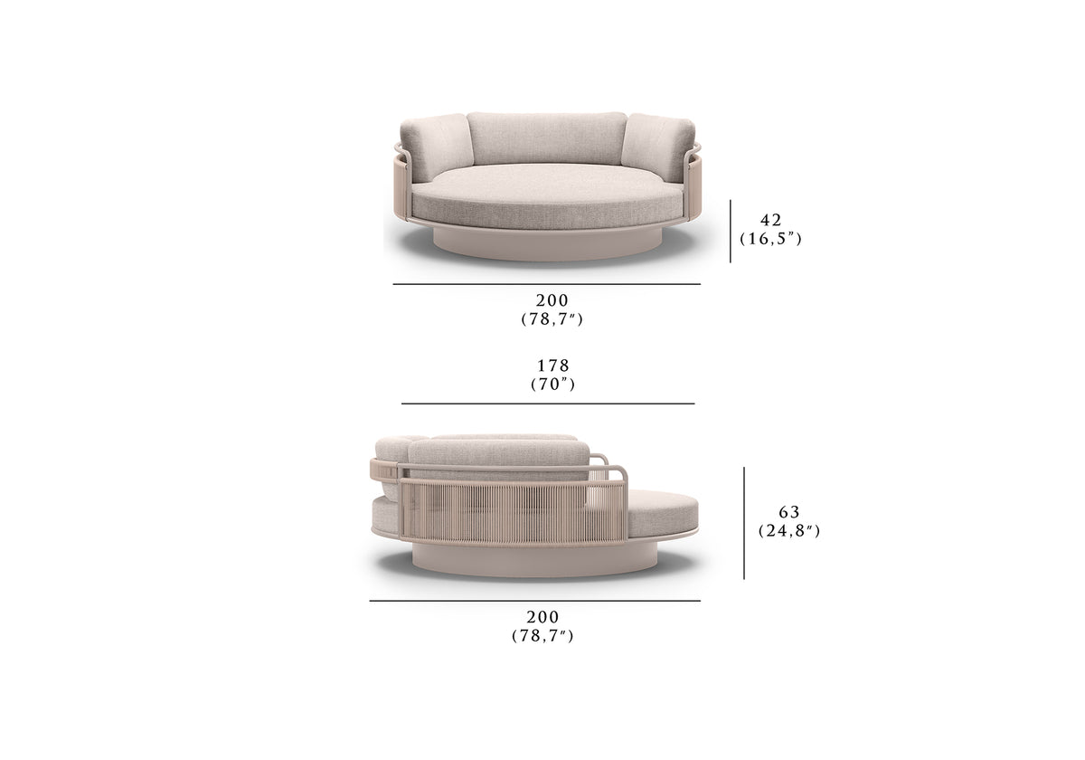 LINK-bisque MEDITATION BED