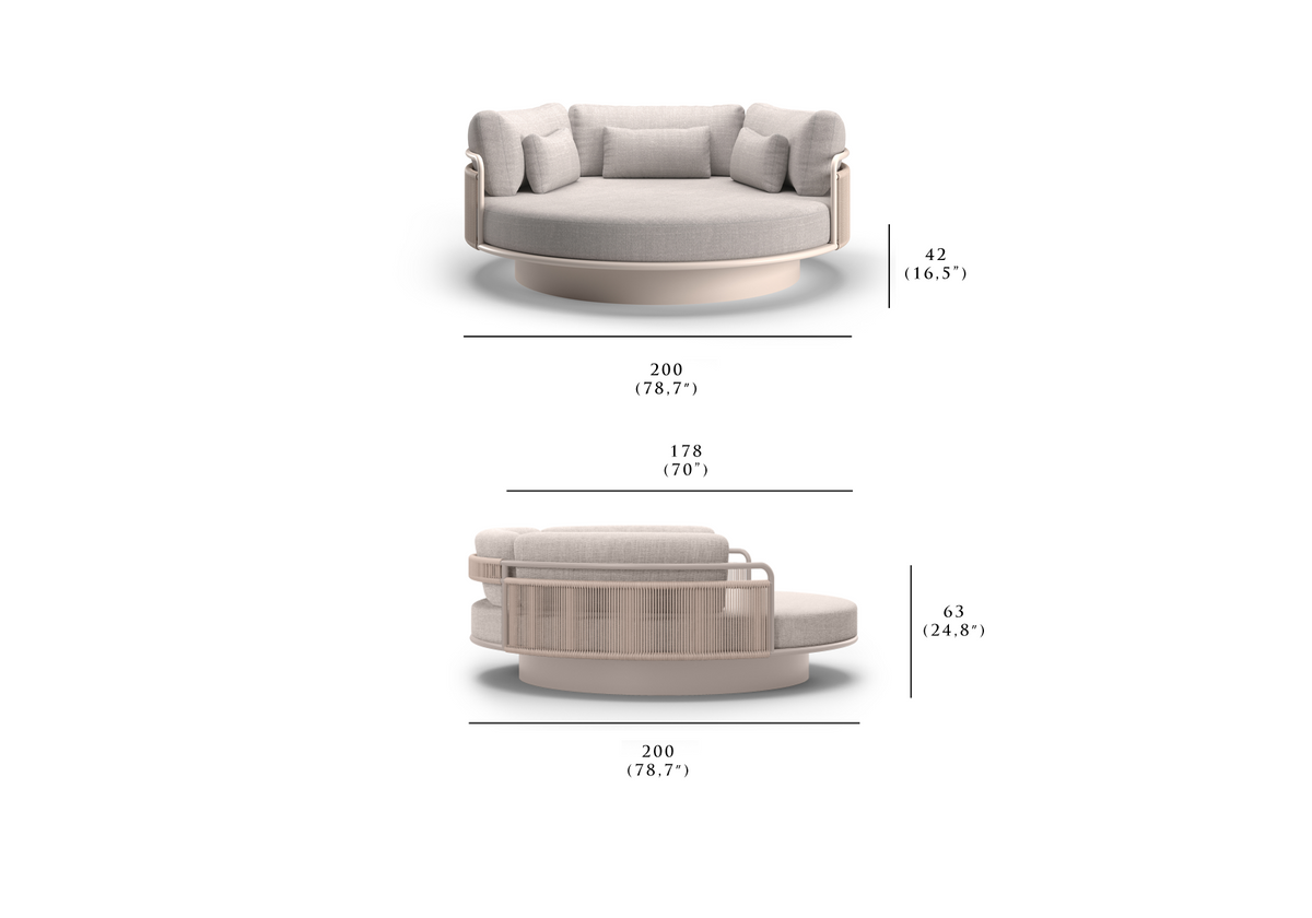 LINK-bisque MEDITATION BED