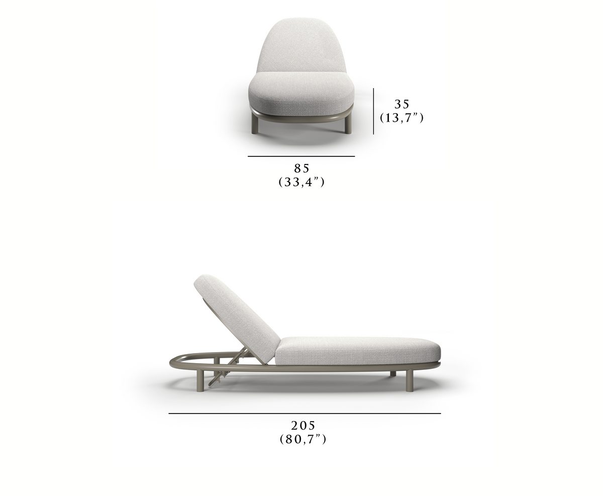 LORVAIN-silver ŞEZLONG