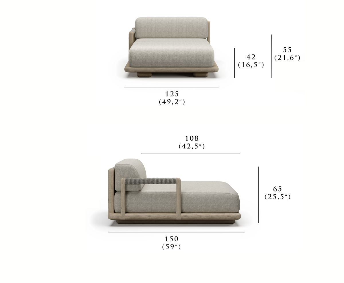 CALEO-ash SAĞ KOLLU DAYBED