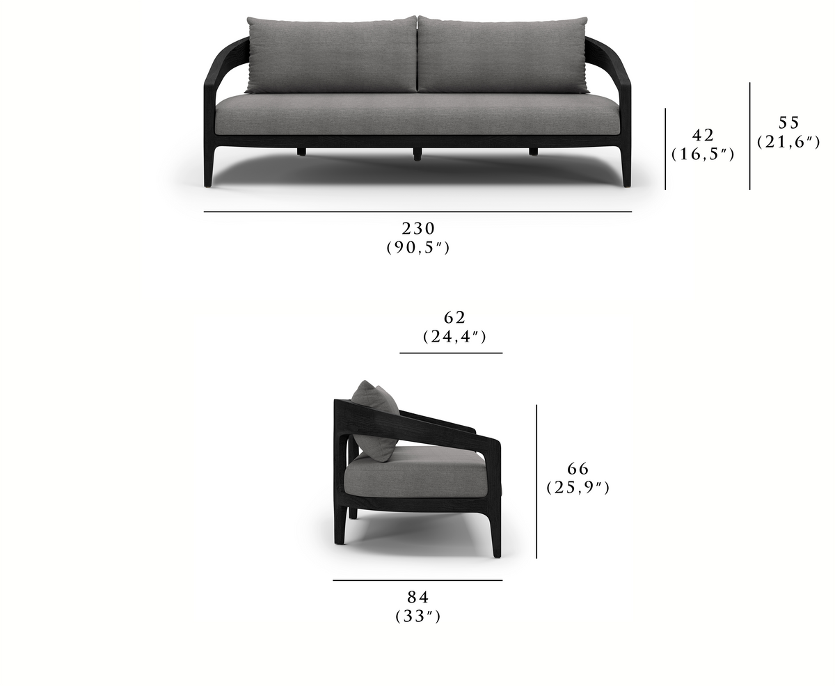 WHALE-noche ÜÇLÜ KANEPE