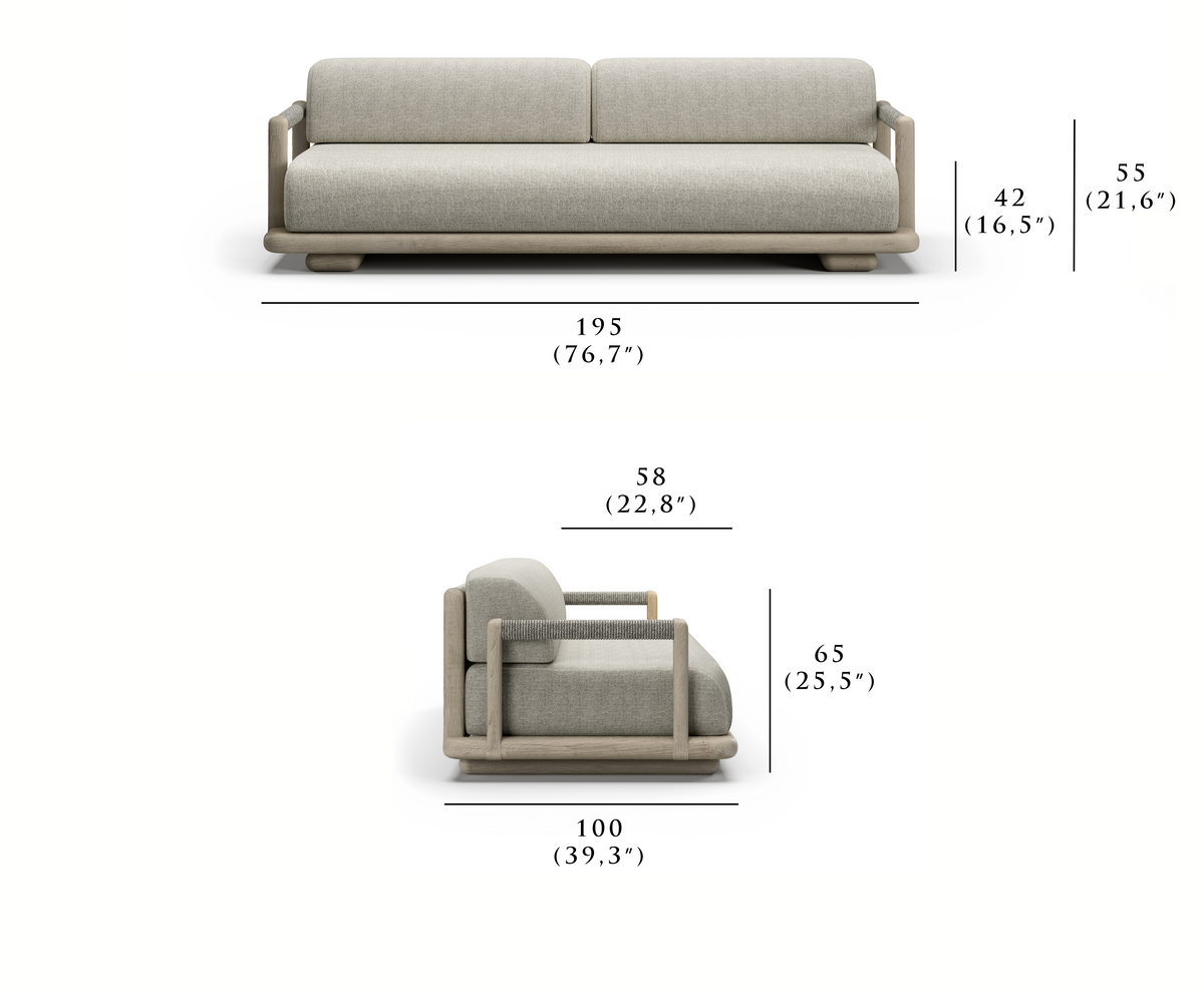 Caleo-Ash İkili Kanepe