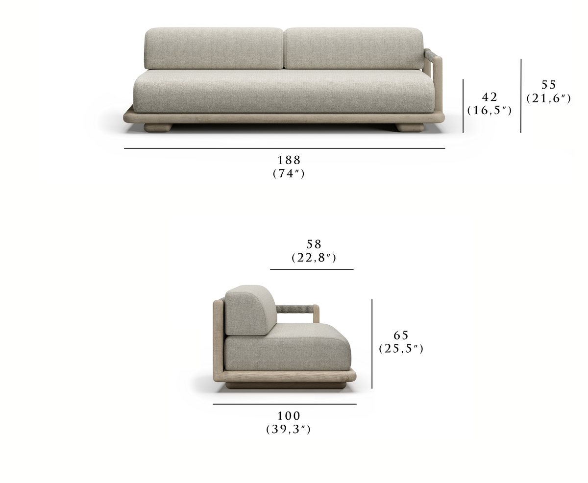 CALEO-ash SAĞ KOLLU KANEPE
