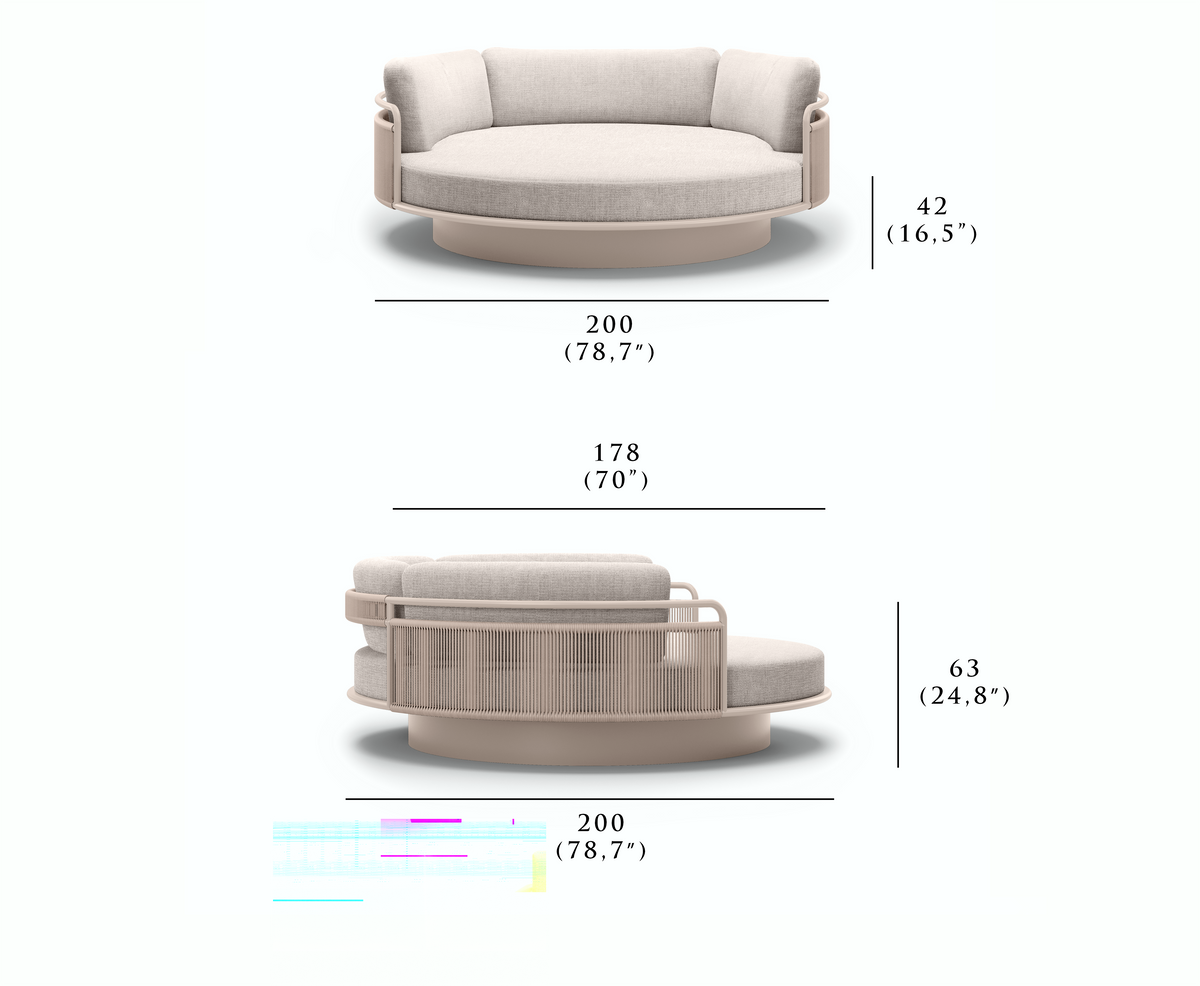 LINK-bisque MEDITATION BED