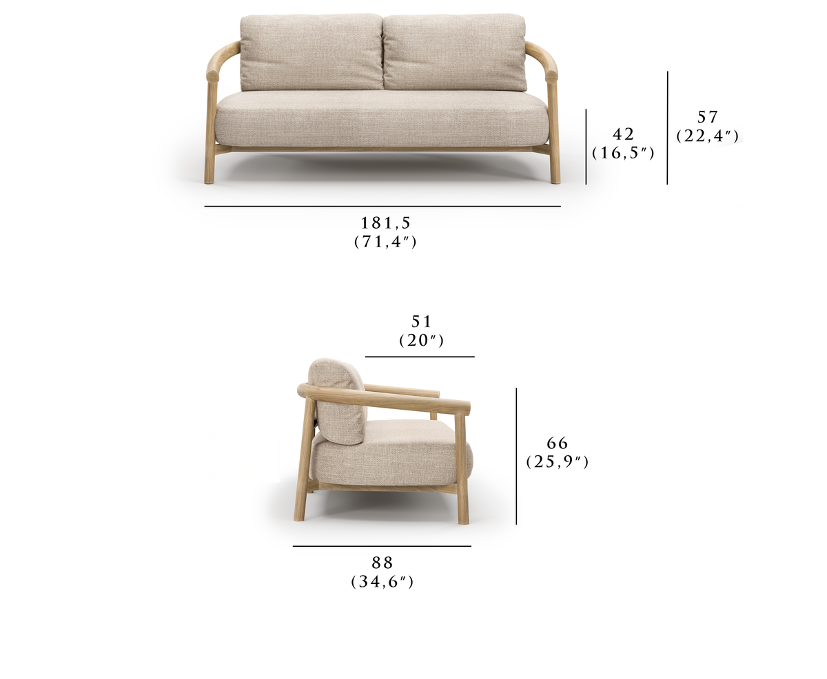 LYORA İKİLİ KANEPE