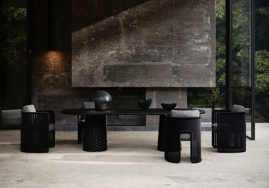 MIURA-nightfall TEAK 8 KİŞİLİK MASA GRUBU